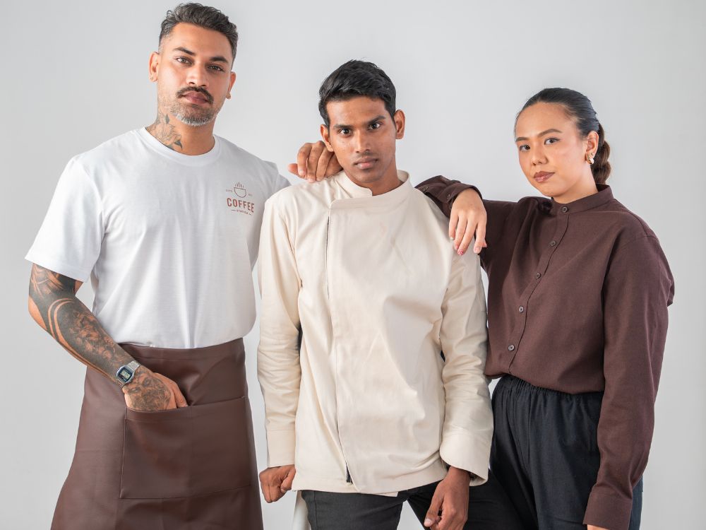 Inside the Agent Design Lab workshop — tailors crafting custom uniforms in Sri Lanka