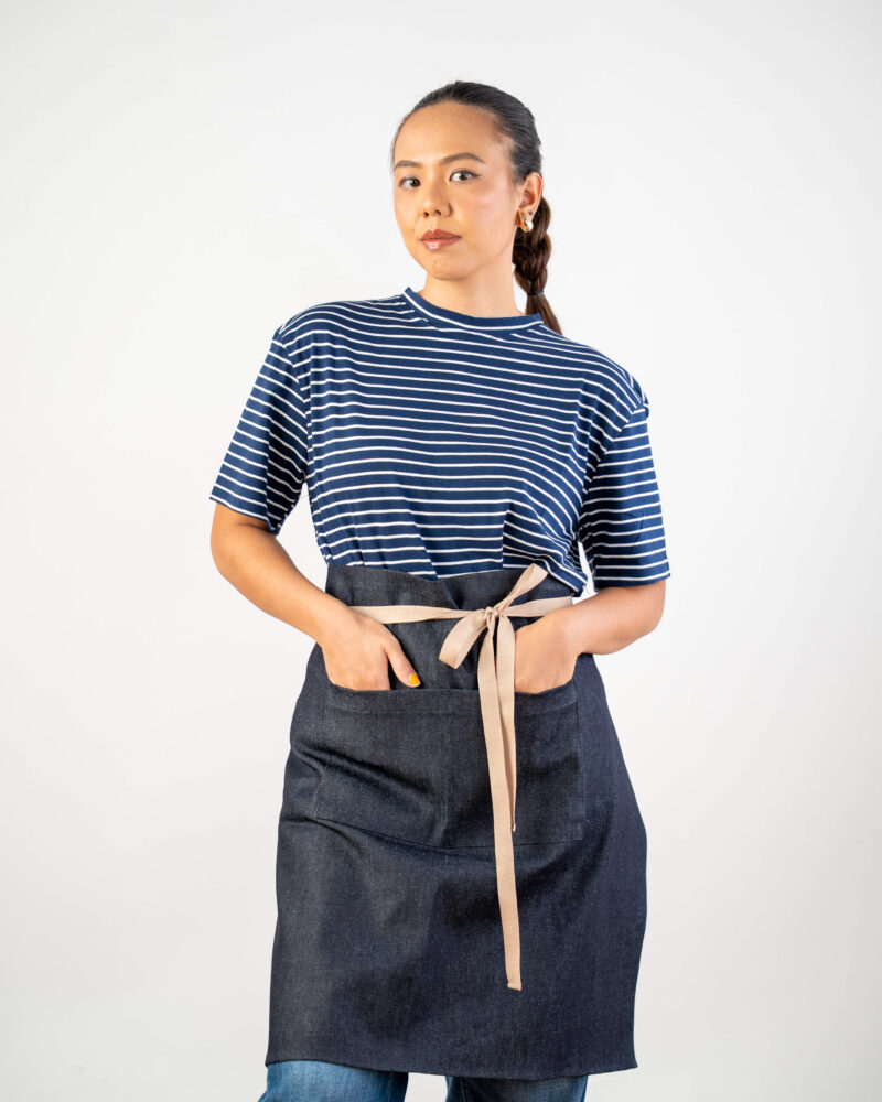 Waist Apron in Raw Denim